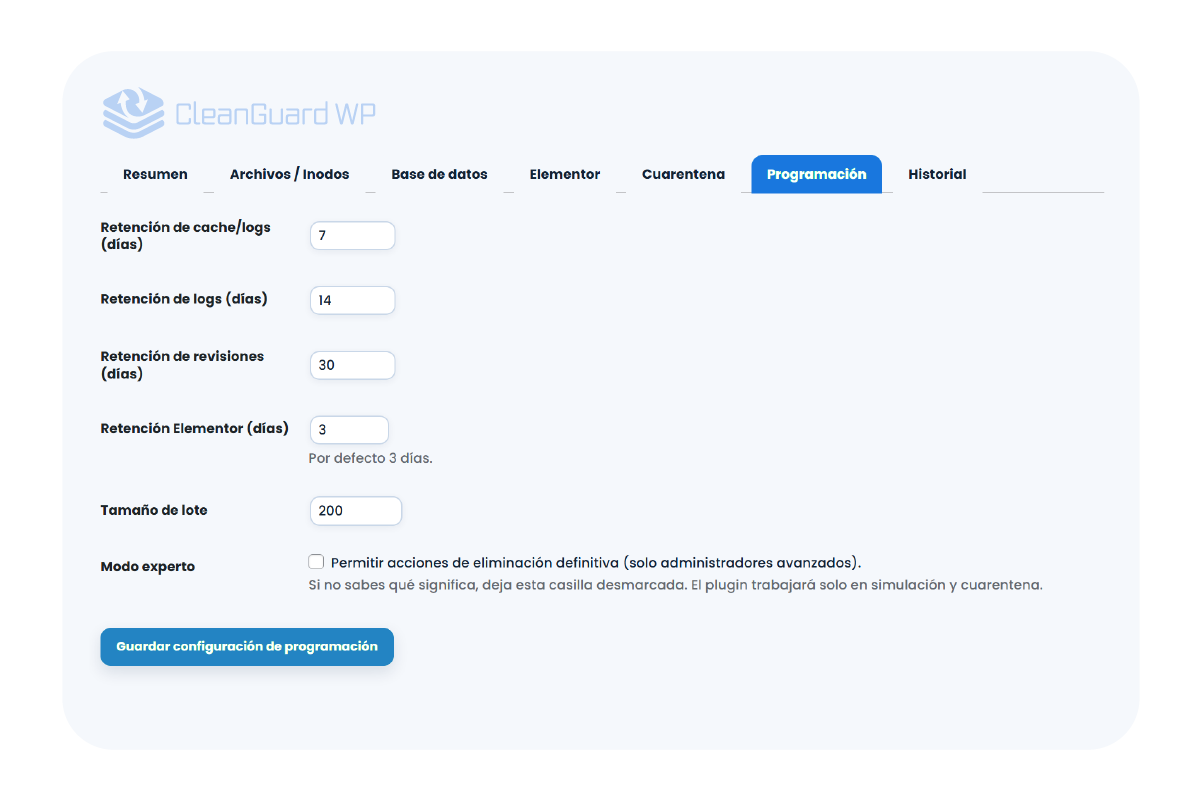 Configuración y Permisos